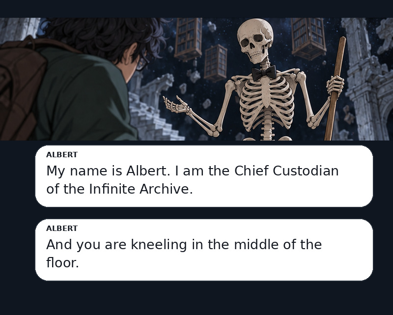 Keeper of the Infinite Archive Episode 2 panel 9 of 36