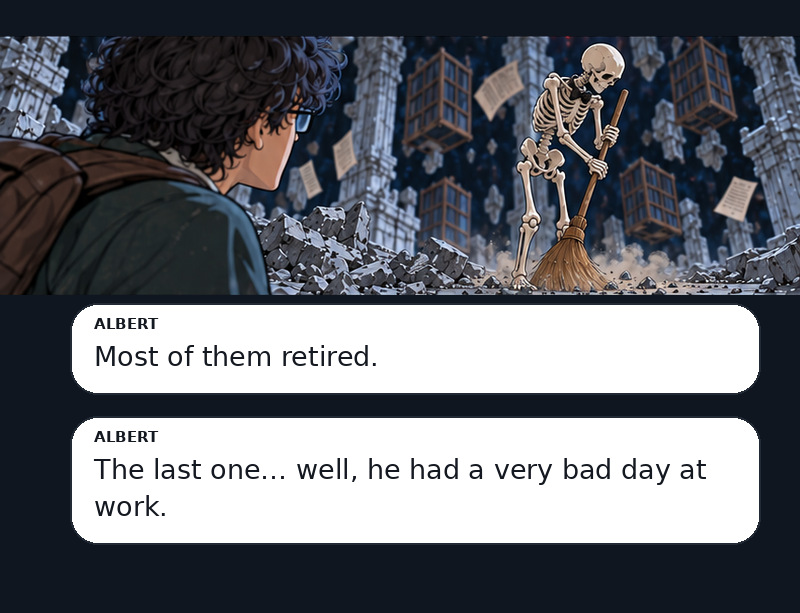 Keeper of the Infinite Archive Episode 2 panel 28 of 36