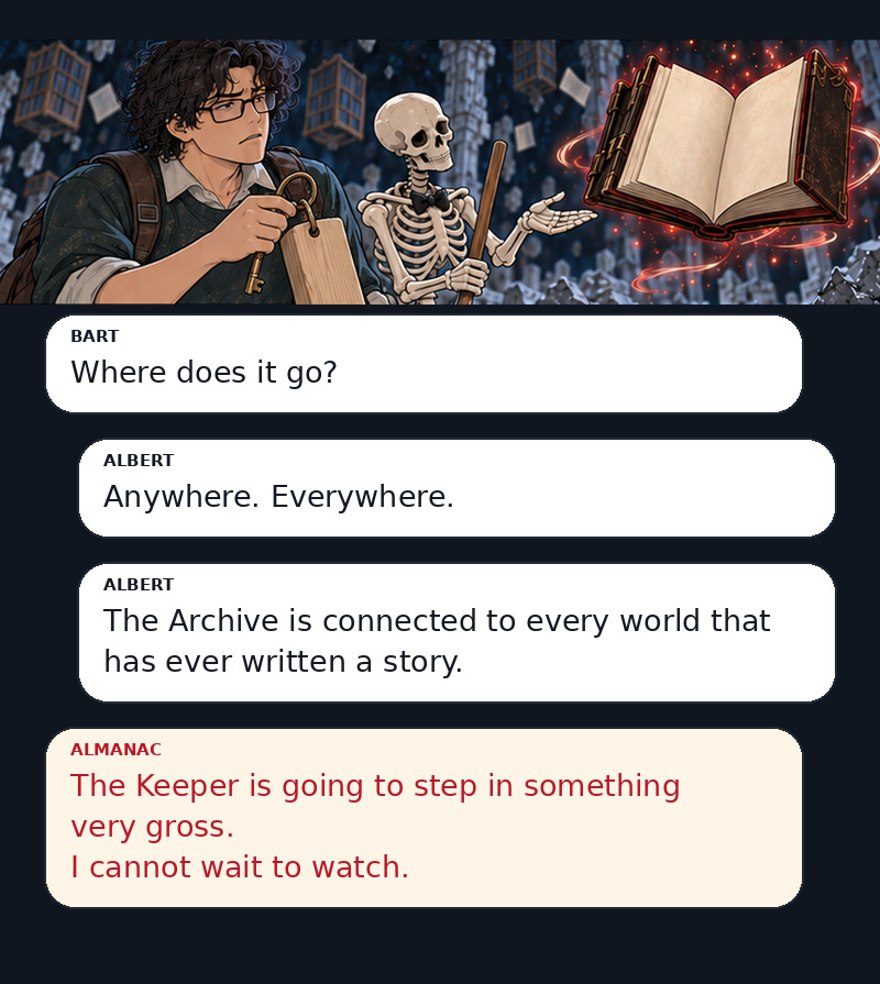 Keeper of the Infinite Archive Episode 2 panel 35 of 36