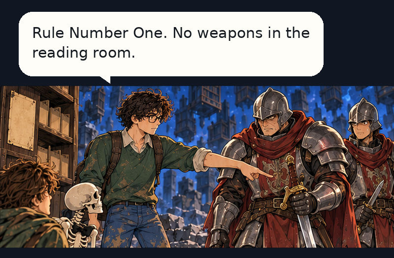 Keeper of the Infinite Archive Episode 4 panel 21 of 48
