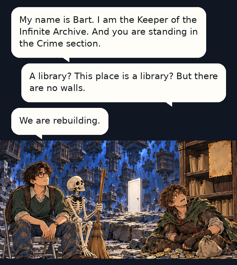 Keeper of the Infinite Archive Episode 4 panel 37 of 48